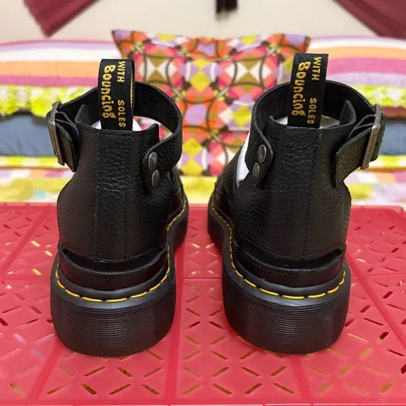 Dr. Martens CLARISSA II WOMEN'S LEATHER PLATFORM SANDALS - Picture 6 of 9